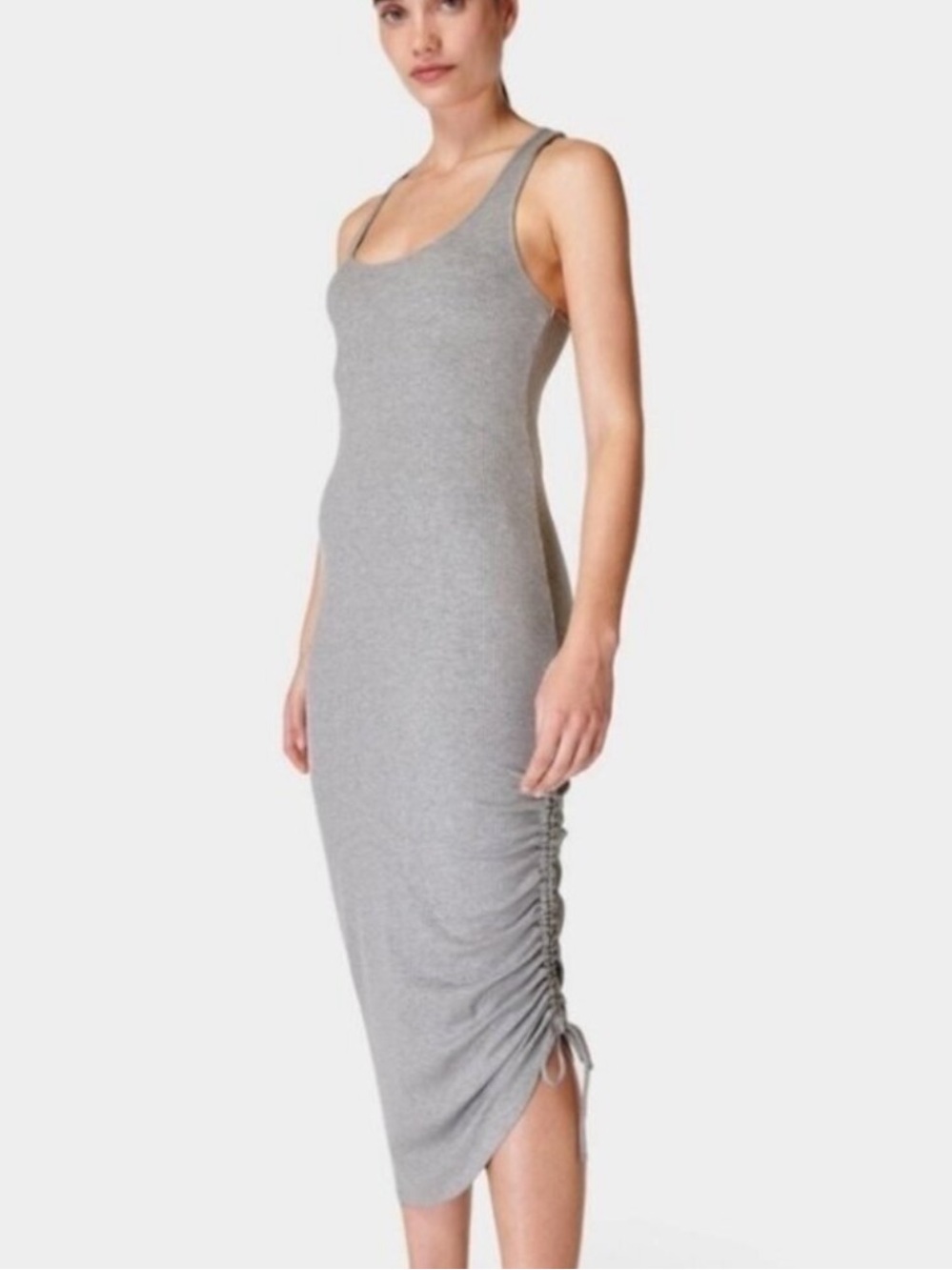 Sweaty Betty Weekend Twist Back Dress Gray